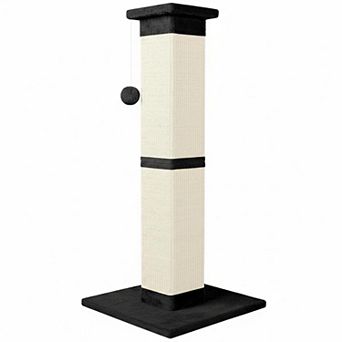 Nicate 33" Sisal Cat Scratcher: Large Vertical Post for Indoor Cats Furniture Protection