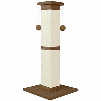 Nicate 33" Sisal Cat Scratcher: Large Vertical Post for Indoor Cats Furniture Protection