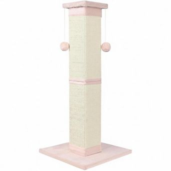 Nicate 33" Sisal Cat Scratcher: Large Vertical Post for Indoor Cats Furniture Protection