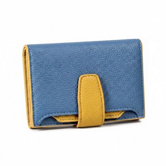 KAUFLY Women's RFID Leather Bifold Wallet, Compact w/ Zipper & 4 ID Windows