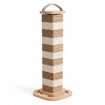 Nicate Modular Cardboard Cat Scratcher Replaceable Blocks Stable Base Kittens Medium Cats