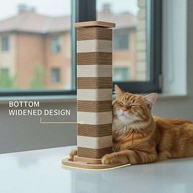 Nicate Modular Cardboard Cat Scratcher Replaceable Blocks Stable Base Kittens Medium Cats
