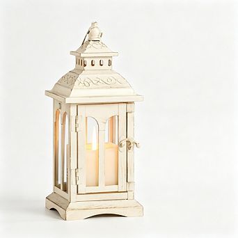 MOEPLSY Vintage Metal Candle Lantern, Indoor Outdoor Decor for Patio, Wedding & Party