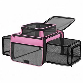 Petsfit TSA Airline Approved Expandable Soft Pet Carrier w/ Self-Locking Zippers Breathable Mesh