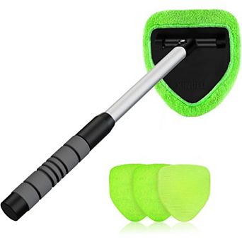 62" Microfiber Car Wash Brush with Long Handle, Scratch-Free Chenille Replacement Head Kit