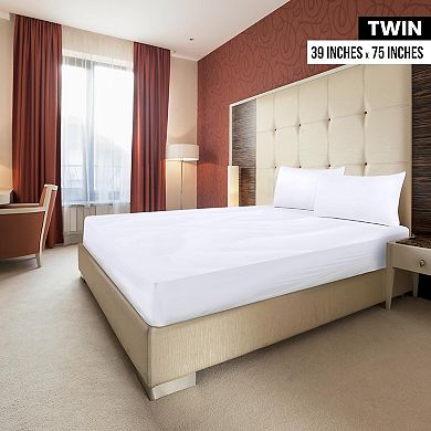 Twin Fitted Sheets - Bulk Pack of 6 Bottom Sheets - Soft Brushed Microfiber -Deep Pockets -Shrinkage