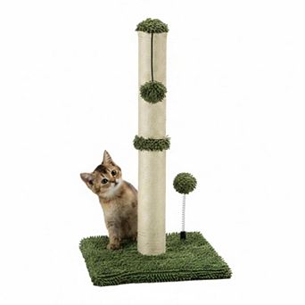 Nicate Cat Scratcher Sisal Scratch Posts With Hanging Ball For Small Cats