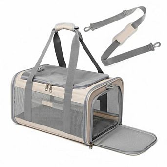 Petsfit Airline Approved Pet Carrier: Breathable, Collapsible, Lockable Zipper for Cats