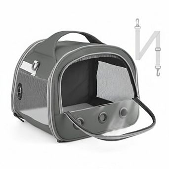 Petsfit Portable Small Animal Carrier for Bearded Dragon, Guinea Pig, Bunny, Lizard