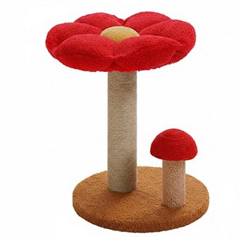 Nicate Natural Sisal Cat Scratcher: Interactive Ball, 2 Heights, Artificial Grass