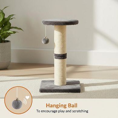 Nicate 22'' Cat Scratching Post Extra Wide Base Sisal Fabric Kitten Furniture Protection Cute Design