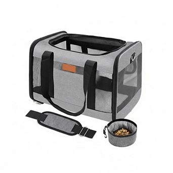 Petsfit Soft-sided Pet Carrier Airline Approved Collapsible Lightweight Waterproof Mesh