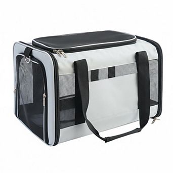 Petsfit Soft-sided Pet Carrier Airline Approved Collapsible Lightweight Waterproof Mesh