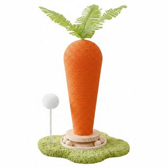 Nicate Cat Scratcher Tower Solid Wood Sisal Sturdy Space-Saving Stylish Easy Assemble