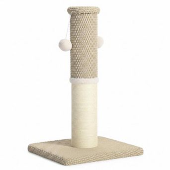 Nicate Tall Cat Scratcher Heavy Duty Sisal Posts Hanging Balls Sturdy Base Indoor Cats