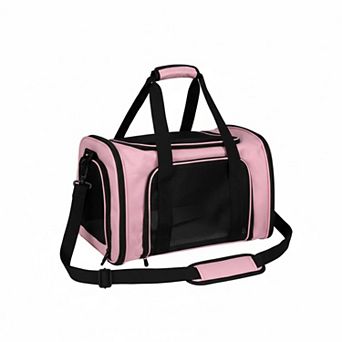 Petsfit Pet Carrier Soft Sided Foldable Airline Approved for Small Med Cats Dogs Portable