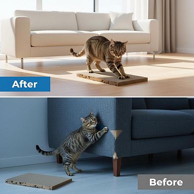 Nicate Cat Scratcher Cardboard Double Sided Recyclable Corrugated Paper for Indoor Cats