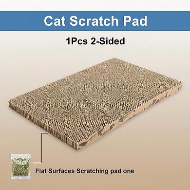 Nicate Cat Scratcher Cardboard Double Sided Recyclable Corrugated Paper for Indoor Cats