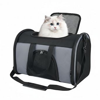 Petsfit TSA Approved Soft Pet Carrier Backpack for Small-Medium Cats/Puppies 15 Lbs