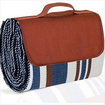 Soft Dual-Layer Waterproof Picnic Blanket 60", Extra Large Foldable for Family Outdoors