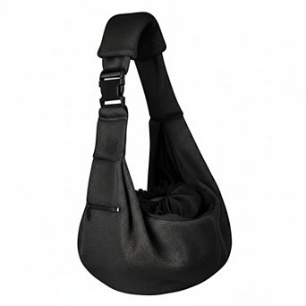 Petsfit Dog Cat Sling Carrier Hands Free Reversible Soft Pouch Tote Breathable Cotton Outdoor