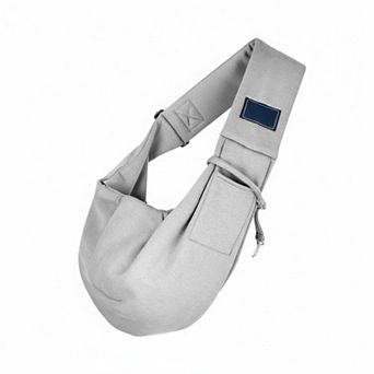 Petsfit Dog Cat Sling Carrier Hands Free Reversible Soft Pouch Tote Breathable Cotton Outdoor
