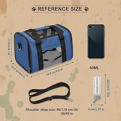 Petsfit Portable Small Animal Carrier: Clear Window, Breathable Mesh, Foldable for Guinea