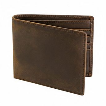 KAUFLY Top Grain Leather Bifold Wallet for Men,RFID Blocking,8 Cards+2 IDs,Slim