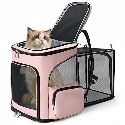 backpack for cat travel JetPaw Expandable In-Cabin Pet Carrier  Airline-Approved Backpack Dogs & Cats offering plenty of room for your cat along a soft and comfortable nap pad and even an option to expand the available space Travel Cat The Navigator Convertible