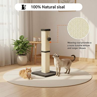 Nicate 32 Inch Tall Cat Scratcher 5 Diameter Posts Ball Scratcher Medium Large Cats