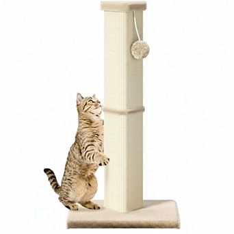Nicate 32 Inch Tall Cat Scratcher 5 Diameter Posts Ball Scratcher Medium Large Cats