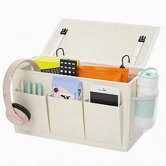 Splendid Frame Bed Caddy with 6 Pockets