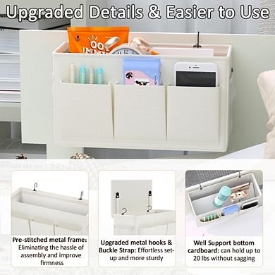 Splendid Frame Bed Caddy with 6 Pockets