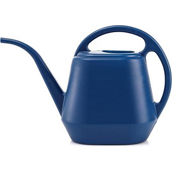 Blue Plastic Watering Can 1 Gallon, Lightweight for Outdoor Garden