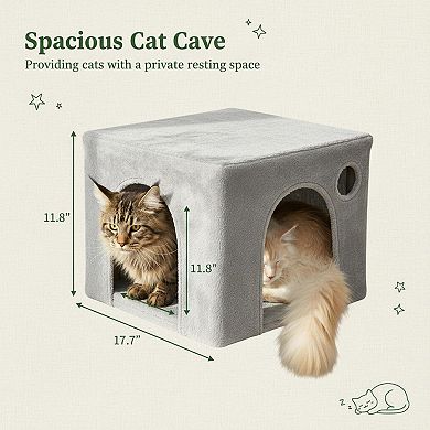 Nicate Heavy Duty Cat Tree: Sturdy Indoor XL Tower with Hammock, Condo, Sisal Posts, Climbing Paths,