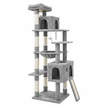 Nicate Heavy Duty Cat Tree: Sturdy Indoor XL Tower with Hammock, Condo, Sisal Posts, Climbing Paths,