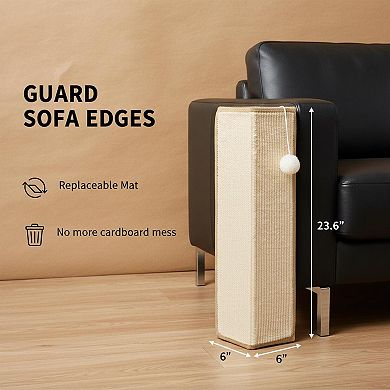 Nicate Under-furniture Cat Scratcher Couch Corner Sisal Furniture Protector Scratch Pad