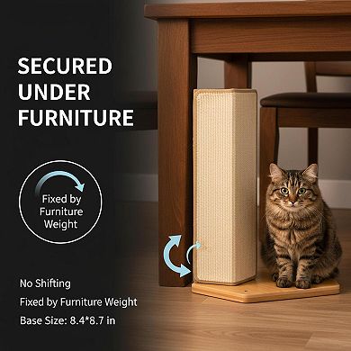 Nicate Under-furniture Cat Scratcher Couch Corner Sisal Furniture Protector Scratch Pad
