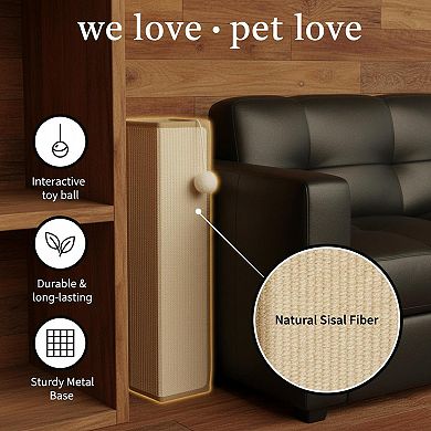 Nicate Under-furniture Cat Scratcher Couch Corner Sisal Furniture Protector Scratch Pad