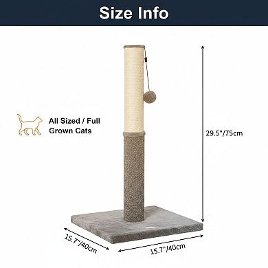 Nicate Cat Scratcher Sisal Carpet Dual Surface: Stable Kitten Toy Vertical