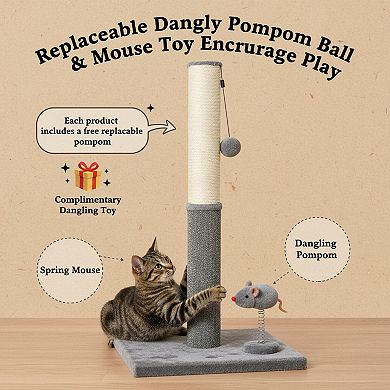 Nicate Cat Scratcher Sisal Carpet Dual Surface: Stable Kitten Toy Vertical