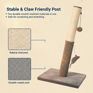 Nicate Cat Scratcher Sisal Carpet Dual Surface: Stable Kitten Toy Vertical