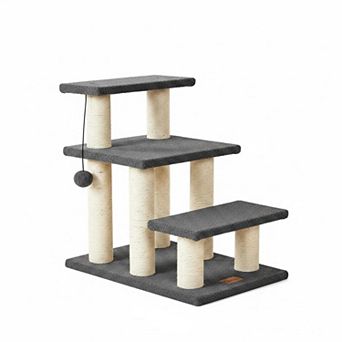 Nicate Pet Stairs for Cats Dogs High Beds Couch 150lbs Capacity Scratch Resistant Non Slip Indoor
