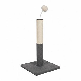 Nicate Cat Scratching Post with Carpet Base Spring Teasing Ball for Indoor Cats Kittens