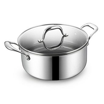 BE-LIVING Circlad Series 5-qt Stainless Steel Casserole