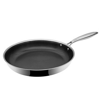 BE-LIVING Circlad Series 12-Inch Stainless Steel Frying Pan