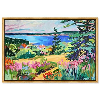 Art Remedy Summer Hill Over the Beach Landscape & Nature Canvas Wall Art