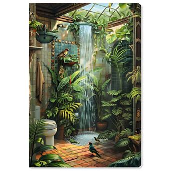 Art Remedy Waterfall Bathroom Bath & Laundry Canvas Wall Art