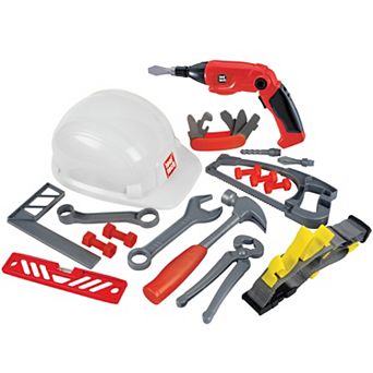 Red Box Toy Tool Tech Deluxe Helmet Toy Tool Set with Light & Sounds