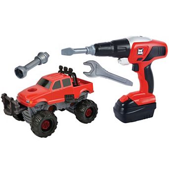 Red Box Toy Tool Tech Take Apart Truck & Power Drill Mechanic Assembly Roleplay Set